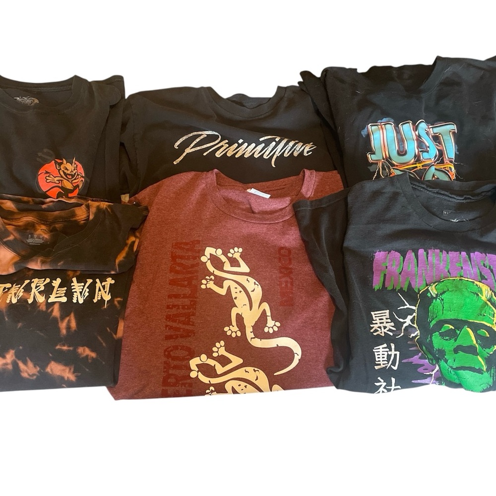 Graphic used T-Shirts Collection size M 6pk